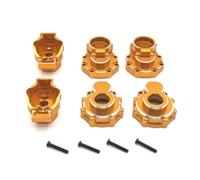 Qianly Rear Axle Cup with Connector Metal Rear Axle Cup with Screws Precision-Cut Hardware for Builders, Trail Trucks, Gold And Silver