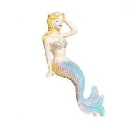 Qianly Resin Seated Mermaid Sculpture for Aquarium & Garden