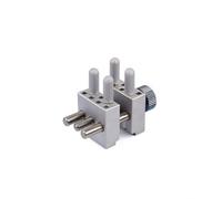 Qianly Resistant Miniature Vise Ridged Side Tightening Knob, Hand-Held Vise, Precision Holding Capability, Clamping Tool, for Sanding, Model Makers