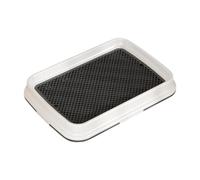 Qianly Reusable Dog Potty Training Tray for Small Breeds, Black