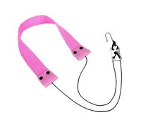 Qianly Saxophone Carrying Strap, Comfortable Neck Strap, Padded Neck Strap, Adjustable Accessory with Sturdy Metal, Suitable for Music Rehearsals And Concert, Pink