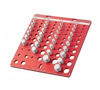Qianly Screw Thread Checker Aluminum Alloy Thread Measuring Plate Easy reading Hardware Tool for Machinists