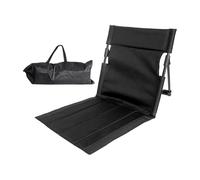 Qianly Seat Cushion, Foldable Backrest Padding Mat, Portable Oxford Material, Breathable, for Outdoor Events, Sports Fields, And Backpacking, black