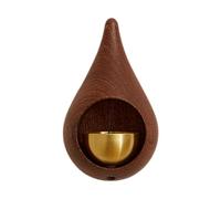Qianly Shopkeepers Door Opening,with Brass Bell,Door Chime Wood Door Wall, Dark Color