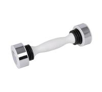 Qianly Single Dumbbell for Weight Training with Non-Slip Grip, White