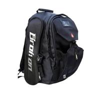 Qianly Skating Equipment Carrier with Accessory Pockets Ventilated Skate Backpack Structured for Skating Rink, Commute, Array, Black, Small