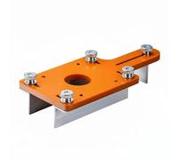 Qianly Slotting Jig Adjustable Edge-Trimming Jig Accurate Routing Template for Cabinet Makers, Woodworkers, Furniture Building, with Stop