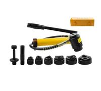 Qianly Split Hydraulic Punching Tool Sturdy, SYK-15B Hydraulic Hole Puncher, Punching Range Φ22-Φ60mm, Max Thickness Iron ≤3mm, Stainless Steel ≤1.6mm, Metal Box