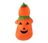 Qianly Spooky Pumpkin Pet Ensemble for Tiny Pups, S