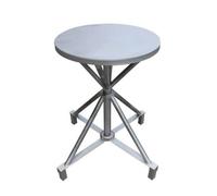 Qianly Spray Paint Table with Rotating Top Round Rotating Paint Table Heavy Duty Furniture for Painters, Workshop, Diameter 50cm, Height 60cm