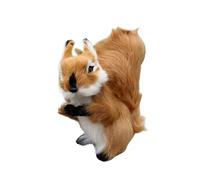 Qianly Squirrel Statue Garden Figurine Artificial Figure Animal for Shelf Home, 16x7x16cm