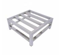 Qianly Stainless Steel Shelf with Non-Slip Vibration Rubber Feet, Thickened Rust-Resistant Heavy Duty Raised Platform for Washing Machines, Refrigerators, Gas Cylinders, Laundry, Kitchen, 45-45-20cm