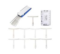 Qianly String Action Ruler Stainless Metal Nut Slot File Compact Size Measuring Gauges for Luthiers