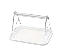 Qianly Tabletop Bird Perch Bird Stand Parrot Play Stand Grind Perch for Cockatoo Parakeet, White