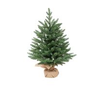 Qianly Tabletop Christmas Tree Small Simulated Faux Tree Greenery for Front Porch Party Home Decor Living Room Indoor Outdoor, 50cm Spruce
