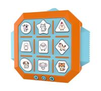 Qianly Tic Toe Game Educational Toy Handheld Puzzle Game Console Brain Teaser for Office Break, blue