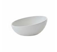 Qianly Tilted Ceramic Bowl Dishwasher Ceramic Cat Bowls Space Saving Feeding Station for Small Dogs, White, 15° Tilted 300ml Ceramic Bowl