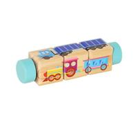 Qianly Toy Puzzle Game Develop Strategic Thinking Girls Rotating Twist Block, Blue