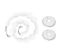 Qianly Training Rebounder Goalkeeper Deflection Chain Soccer Practice Tool Reaction Ball Deflector EVA And Nylon Unpredictable Deflection For Game Realism, White Standard Version