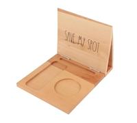 Qianly Triangle Book Holder Book Rest Simple with Cup, Glasses Holder Small Bookshelf Books Organizer for NightStand Desktop