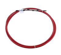 Qianly Universal Throttle Cable, Ship Control Cable, Engine Module, Stainless Steel with End Pieces And Smooth for, Red, 10 FT