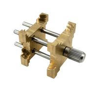 Qianly Watch Movement Holder Four Sided Copper Watch Repair Vise Adjustable Watch Movement Clamp with Threaded Knob for Watchmakers Hobbyists Workbench Positioning