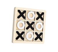 Qianly Wooden Toe Board Game Noughts and Crosses Xoxo Chess Board Game Hand Crafted XO Table Toy for Kids Indoor Outdoor Party Favors Gifts