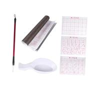 Qianly Writing Cloth Set, Calligraphy Practicing Tools, Ten Thousand Times Grid Calligraphy Cloth Water Painting Mats for Women Men