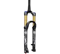 QIANMEI Bike forks Mountain Bike Suspension Front Fork Air Fork, 140mm Travel, Aluminum-magnesium Alloy, Shoulder/wire Control, Damping And Rebound Adjustment(Spinal tube/shoulder control,26in)