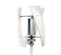 QIANMEI Wind Turbines 3 KW Vertical Axis Wind Power Turbine Generator, 220V 12V 24V 48V Vertical Wind Turbine Generator With Controller Home Windmill Kit(3 Blades) (Color : 48v)