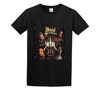 Qianqianzhi Men's Bone Thugs N Harmony Bone The Art of War Cotton T Shirt Black L