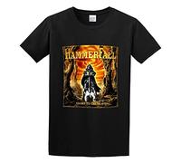 Qianqianzhi Men's HammerFall Glory to The Brave Cotton T Shirt Black S