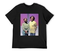 Qianqianzhi Men's Lightn Vic and Bob Mulligan and O'Hare Inspired BBC Comedy T-Shirts Black M