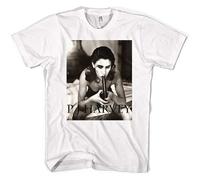 Qianqianzhi Men's Pj Harvey T-Shirt White S