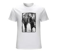 Qianqianzhi Men's The Kray Twins Brothers Gangster Prison Retro Vintage Unisex T-Shirts White XXL