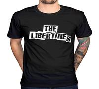 Qianqianzhi Men's The Libertines Logo New T Shirt Merch Carl BarÂT Pete Doherty Black M