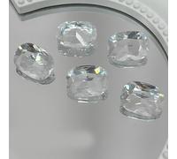 QIANQJL - 5 pieces nail rhinestones on the pointed bottom, 3D mixed shapes, clear nail crystals for nails, phone box, frame and crafts