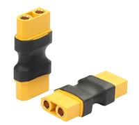 QIANRENON 40A XT90 Airplane Model Li Battery Coupler Adaptor XT90 Female to XT90 Female Outdoor Power Extension Connector Socket, for Mobile Energy Storage Power Quadcopter RC Model E-Bike, 2Pcs