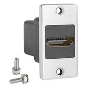 QIANRENON 4K HDMI Rectangular Panel Adapter 2.0 Female to Female Mount Connector, HD Display Docket for Device Panel, Desktop, Wall, HDTV PC Monitor Projector