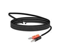 QIANRENON 4mm Banana Plug to DC5.5mm×2.1mm charging cable,DC5521 Male to Double Banana Male Plug Power Cable,18AWG,for DC 12V-24V Instrumentation Equipment,2m/6.6ft