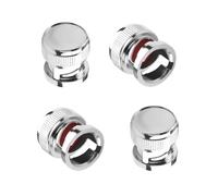 QIANRENON BNC Protective Cap Dustproof Dirt-Resistant Moisture Proof BNC Female Connector Metal Dust Cover Protective Sleeve Terminal Plug, for Protecting Maintaining Port, 4Pcs