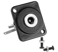 QIANRENON DC 5.5mm x 2.5mm Panel Mount Jack Adapter Connector, 2-Pin High Current Solder Wire, 5.5 * 2.5mm DC Power Receptacle, 50V 3A, XLR/D-Panel Mount