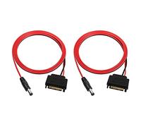 QIANRENON DC5.5mm*2.5mm to SATA Hard drive Cable Adapter, 12V5A 15 pin SATA male to DC5525 male Connectors Cable, 1m/3.2ft, 2 Pcs
