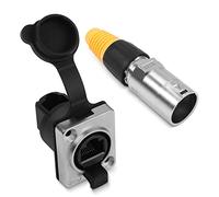 QIANRENON RJ45 Waterproof 90° Angle Network Connector CAT6 RJ45 Panel Mount Outdoor Waterproof Adapter RJ45 Industrial Network Coupler Assembly,Waterproof IP65 (RJ45 90° Angle Socket+ Cable Sheath)