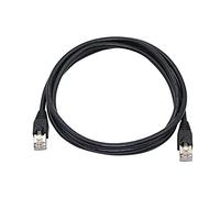 QIANRENON RJ50 10P10C Cat 5E Cable Male to Male Modular Crystal Plug with Shielding Connectors for Scanning Code Guns, Laser Printing Equipment, Industrial Control Equipment etc, Black 1.5m/5ft
