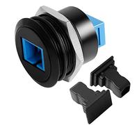 QIANRENON SC Fiber Optic Female to Female Threaded Fixed Mount Adapter, SC/APC Single Mode, Panel Mount, Compatible with Network Switch, Router, Server, Fiber Optic Equipment