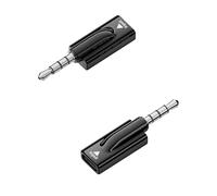 QIANRENON USB C to 3.5mm Headphone Adapter USB C Female to TRRS 3.5mm Male Audio Connector Type C to 4 Pole 1/8 Headset Plug Converter DAC Decoding, for AUX Car Audio Mobile Phone Computer, 2Pcs