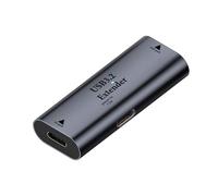 QIANRENON USB C to USB3.2 10m/32.8ft Signal Amplification Extender Adapter, 5Gbps, 5V/3A, LED, Aluminium Alloy Case
