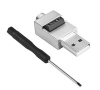 QIANRENON USB2.0 Solderless Adapter Metal Case USB 2.0 Male to 5Pin Terminal Block Data Connector 480Mbps USB Screw Terminal Breakout Board Plug 5V/2A charging, for USB repair or DIY