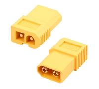 QIANRENON XT60 to Big-Tamiya Plug Adapter 15A XT60 Male to 2Pin Otamiya Connector Battery ESC Converter, Compatible Tamiya Connector Plug, for RC Model Airplane Drone ESC Motor, 2Pcs